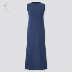 UNIQLO ロングフレアワンピース HANA TAJIMA ブルー S