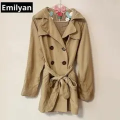 Emilyan ベルト付 トレンチコート ベージュ 9ARのサムネイル