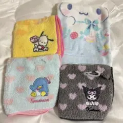 サンリオ　ハンドタオル　まとめ売り　4枚セット
