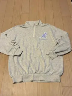 ANAPGIRL×KANGOLkids グレー ジッパー付きスウェット