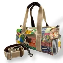 1002 Coach Mini Bostonbag 2way Patchwork