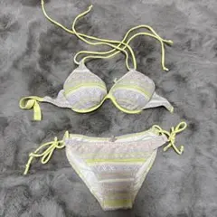 ストライプ柄 セパレート水着 Mサイズ