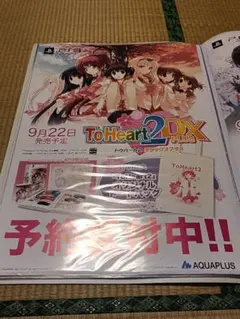 当時品　ToHeart2DX 店頭販促用ポスター　向坂環　ルーシー　まーりゃん