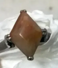 骨董品　指輪　リング　ブラウンクォーツ　24号のサムネイル