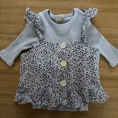 petit main 花柄フリル付きトップス 110cm