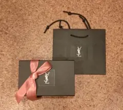 YVES SAINT LAURENT 空箱＆袋セット ピンクリボン付き