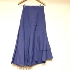 レディース　PAGE BOY 紫色のフレアロングスカート