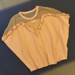 RED VALENTINO 半袖Tシャツビンク レース フリルのサムネイル