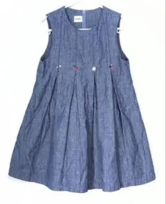 familiar デニムジャンバースカート 110