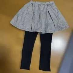 プティマイン120センチのチェックスカート付きレギンス、スカッツ♡福袋、長ズボン