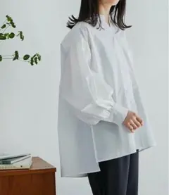 マイニア　ドキ子　袖ボリューム　ブラウス　長袖　未使用