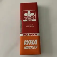 昭和レトロ　70s WHAホッケー 両面開き マグネットビニール筆箱 カナダ製のサムネイル