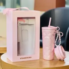 【スターバックス海外限定】　バレンタインシリーズ　ステンレスタンブラー　2way