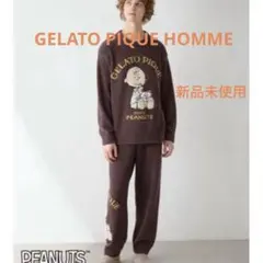 ジェラピケPEANUTSジャガードプルオーバー＆ロングパンツセット