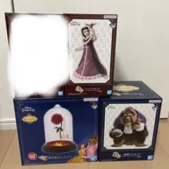 一番くじ　ディズニープリンセス　美女と野獣　A賞×1、B賞×1、ラストワン賞×1