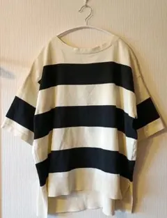 COLONY 2139　ワイドボーダー ニットTシャツのサムネイル