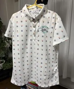 Parodiso レディース プリント柄ポロシャツ サイズL