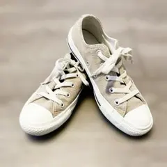 【お値引き可】CONVERSE ALLSTAR ローカット22.5cm ベージュ