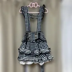 LIZLISA リズリサ はしごリボンギンガムティアードスカパン
