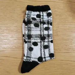 レディース　ソックス　水玉チェック