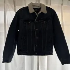 GAP デニムジャケット ボア襟 ダークブルー
