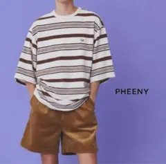 【未使用品】PHEENY ボーダー半袖パイルTシャツのサムネイル