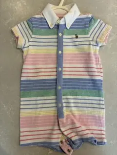 Ralph Lauren ストライプロンパース 3M