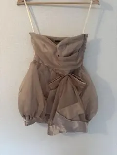 rienda suelta ベージュ バルーンドレス M ダンス