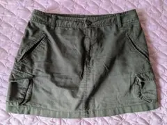 【ローリーズファーム】カーゴミニスカート（カーキ・MサイズLOWRYS FARM