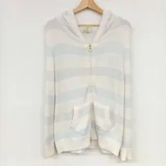 ▢gelato piqueフリースストライプパーカー