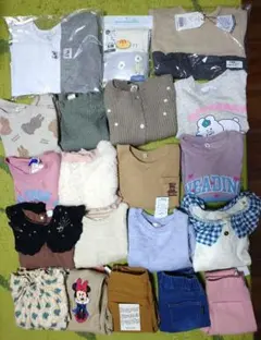 【すべて新品】子ども服 女の子 冬服 100cm 30点 まとめ売り