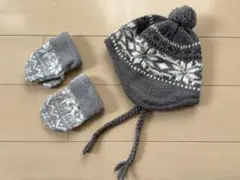 COMME CA ISM コムサイズム　ニット 帽子 46〜48cm ミトン