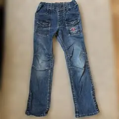 BLACKBEARデニムブルー ストレートレッグパンツ　120cm