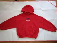 ザラNY New York フード付きパーカー 赤