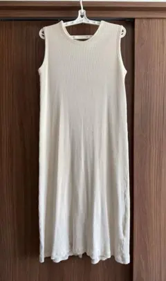 CIAOPANIC TYPYノースリーブ ロングワンピース リブ アイボリー