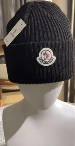 モンクレール ブラック ニット帽