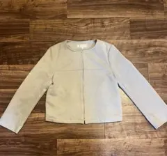 ROPÉ PICNIC ノーカラージャケット 38　ライトグレー