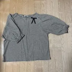 Axes femme バルーンスリーブストライプ カットソー