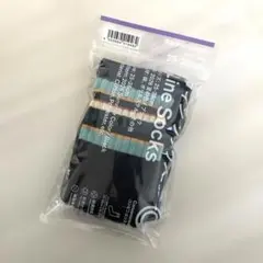 ファミリーマート　ラインソックス 25-28cm 2026夏の色　ブラック