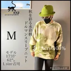 【水彩柄ニットトレーナー】④お洒落サーフ人気西海岸 ザラ ロンハーマン 好きな方