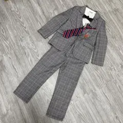 フォーマルスーツ グレー系チェック 110cm