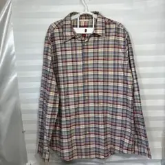116♪USユーズドチャップス長袖チェックブリックUS-XL(日本2XL)