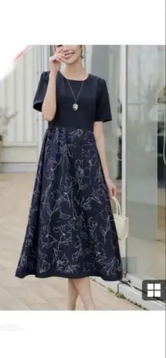 ✨美品✨大きいサイズ ティアクラッセ小倉優子さん着用Aラインロングワンピース