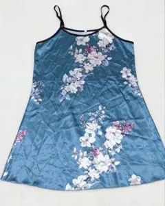 花柄ベビードール　 青色