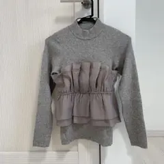 VIS／ビスチェドッキングニット