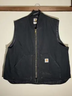 90s Carhartt USA製 ダックベスト ブラック 星タグ 腰ゴム L - メルカリ