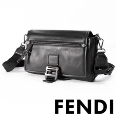 新品 Fendi Flux Messenger レザーショルダーバッグのサムネイル