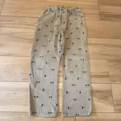 ミッキーマウス プリント コットンパンツ