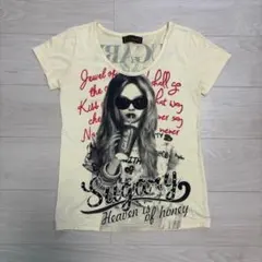 【レア】セシルマクビー 半袖Tシャツ 黄色 Mサイズ レディース 平成レトロのサムネイル