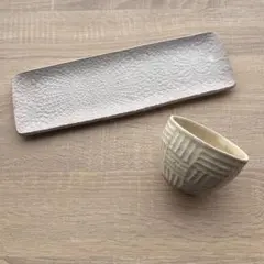 未使用｜石岡信之 ヘリンボーン 四方皿 白 21×16cm - メルカリ